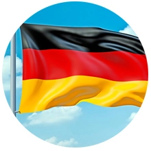 Duitsle vlag in de wind